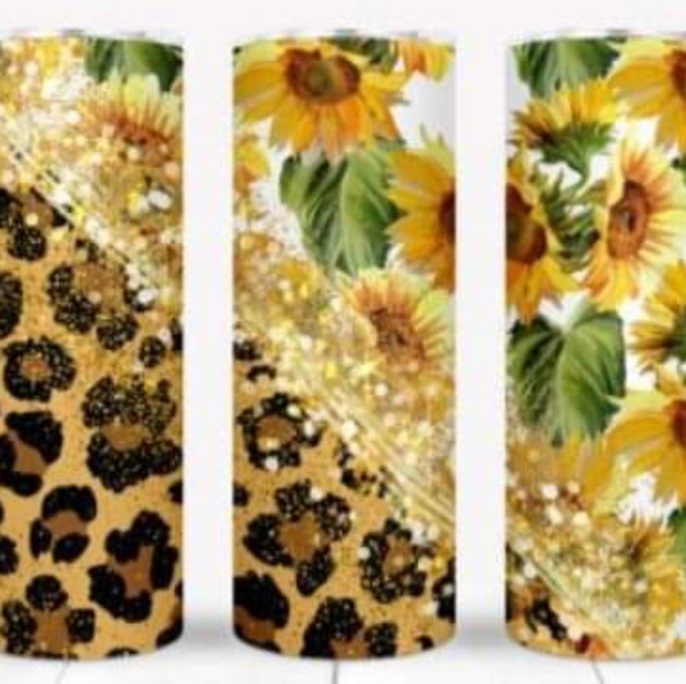 Sunflower Cheetah 20oz Tumbler